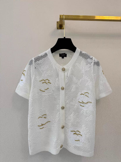26ss Logo Embroidered T-shirt