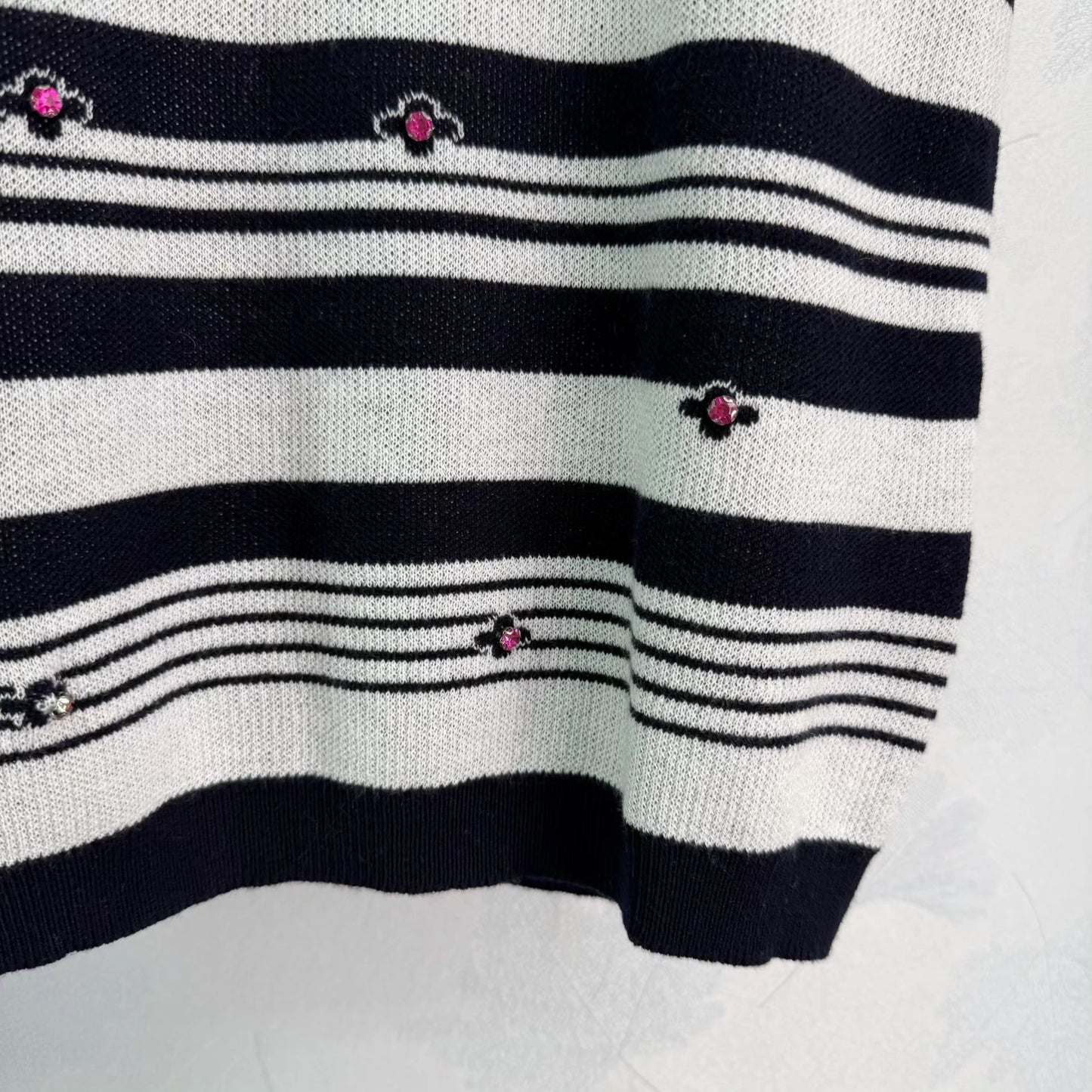 Striped Knit Short-Sleeve T-Shirt