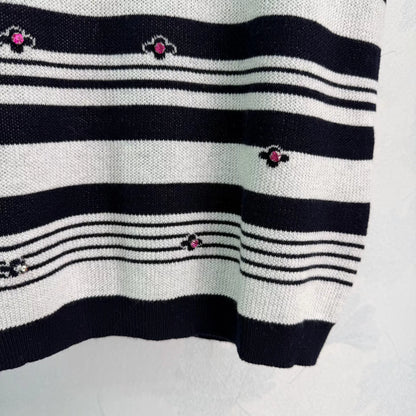 Striped Knit Short-Sleeve T-Shirt