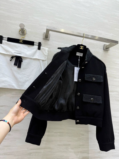 Wool twill soft woolen coat