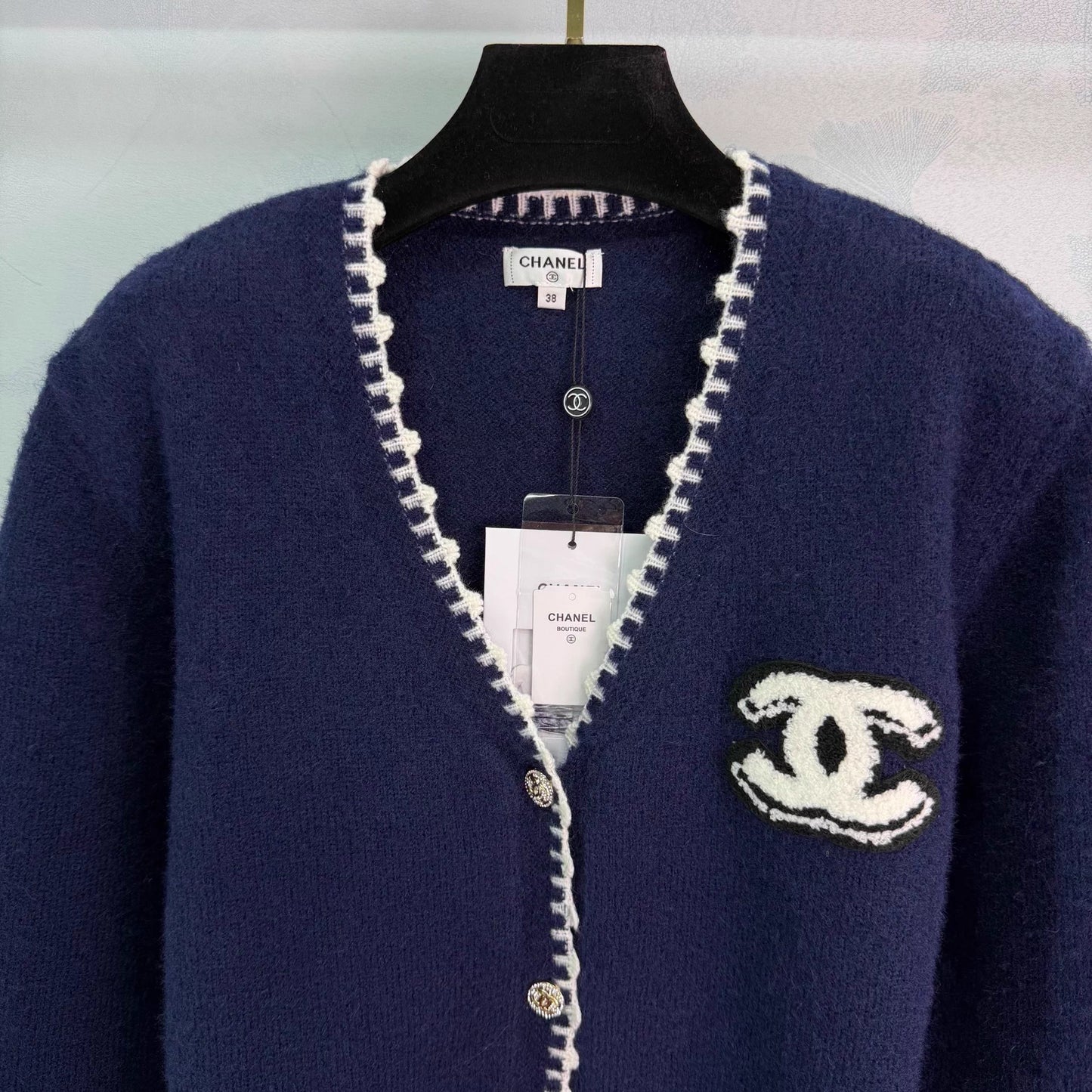 Knitted V-neck Cardigan