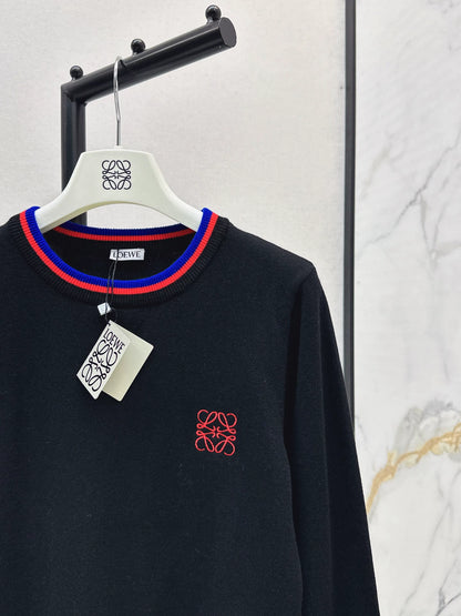 25fw Embroidered Knitted Sweater
