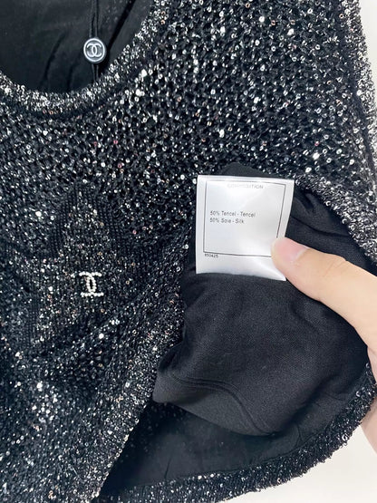 26ss Starry Sequin Vest