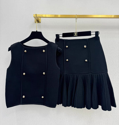 Black Knit Set