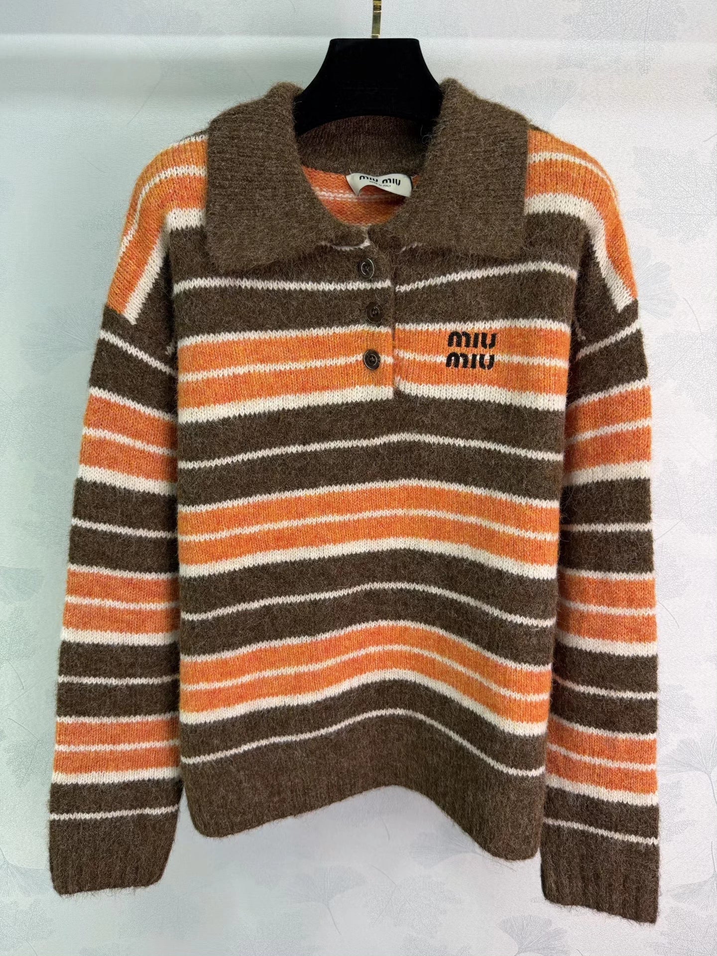 Striped Polo Sweater