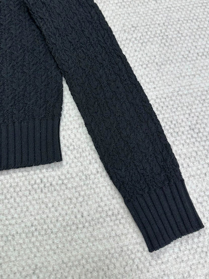 Ruffled Knit Cardigan/belted shorts