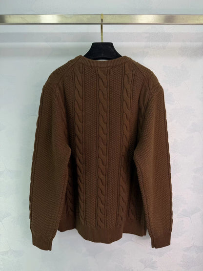 Retro Cable Knit Sweater