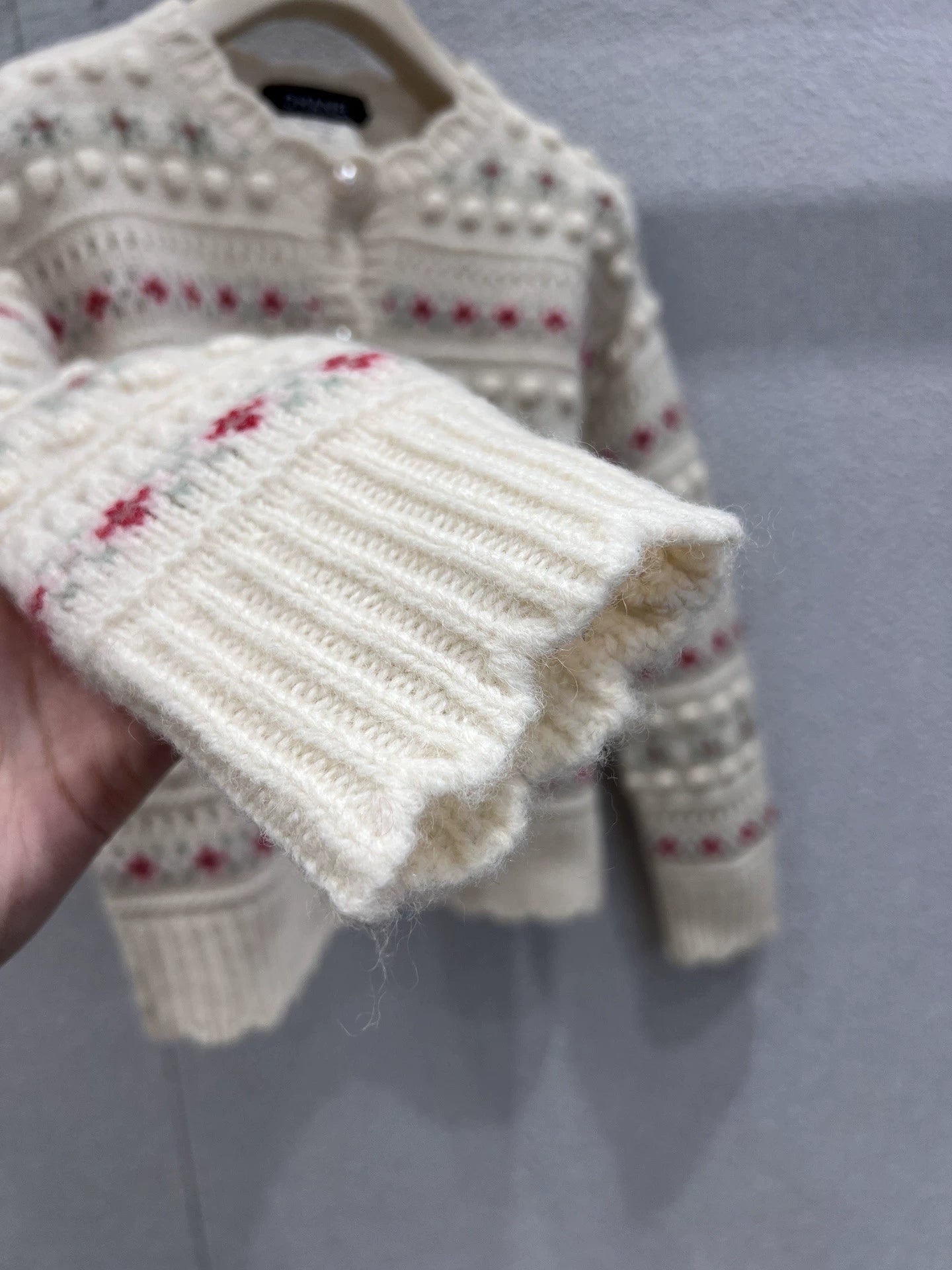 Hand-crocheted cardigan