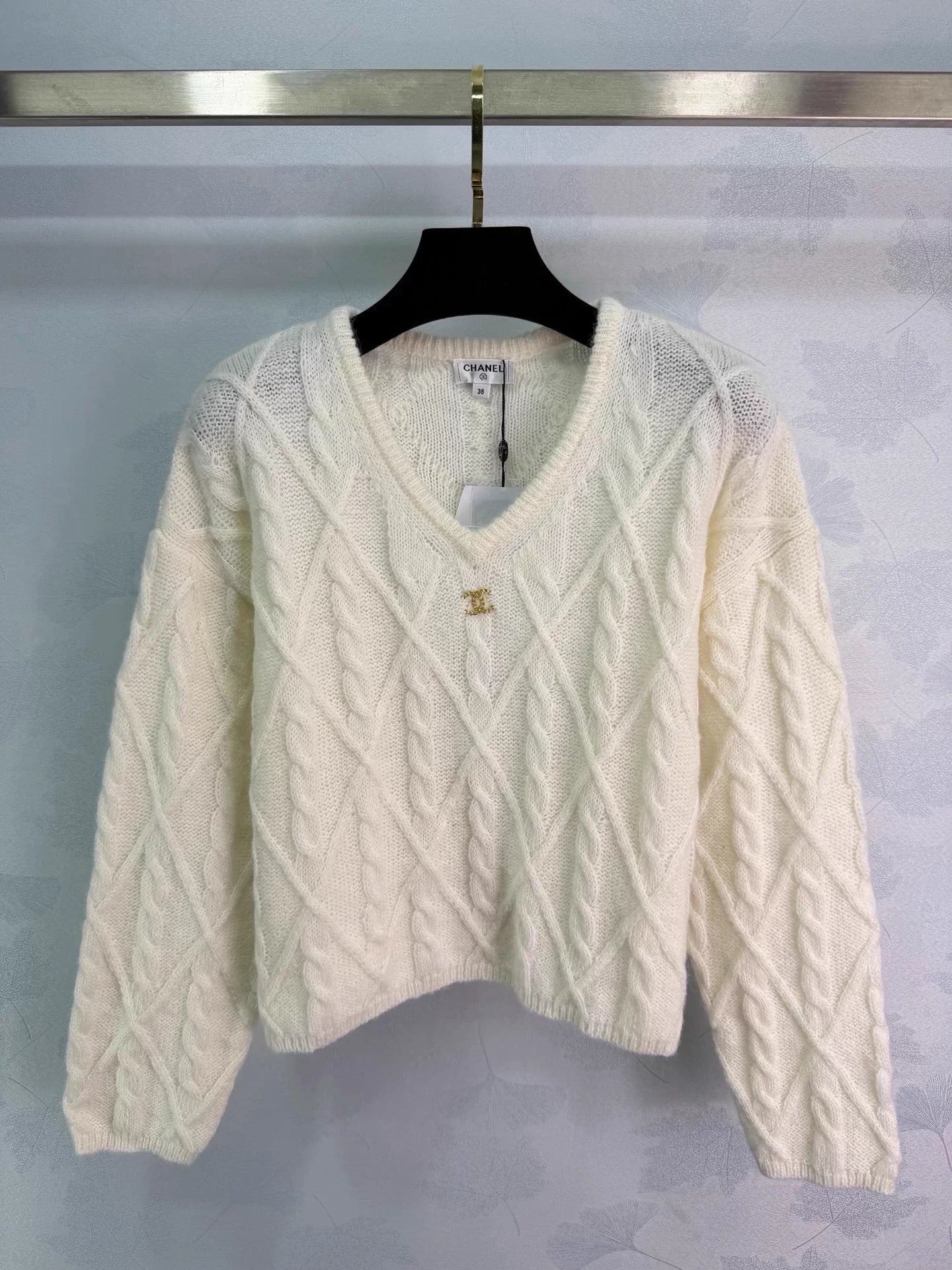 Cable knit sweater