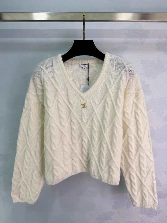 Cable knit sweater