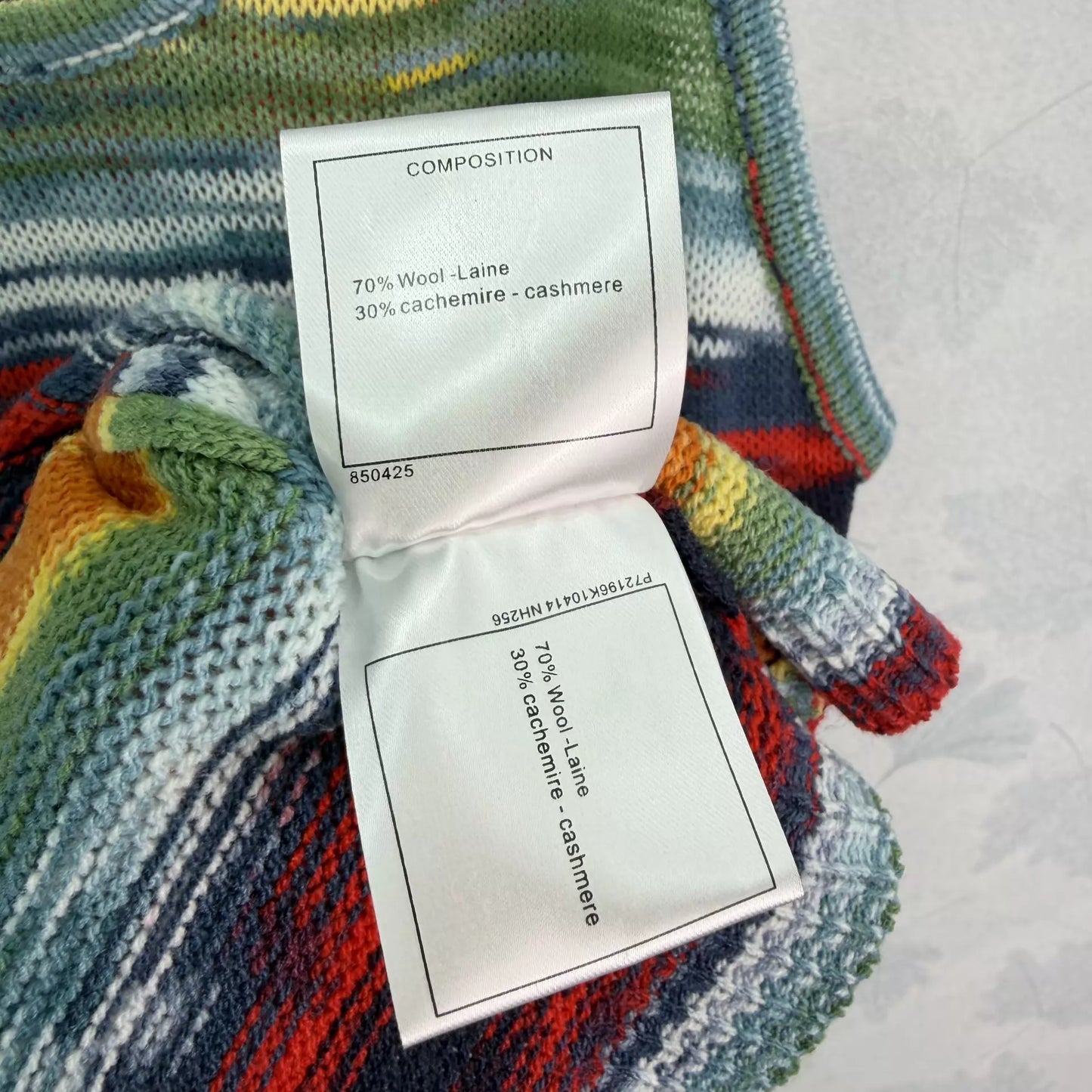 Rainbow Striped Knit Slip Dress