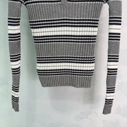 Striped Knit Sweater