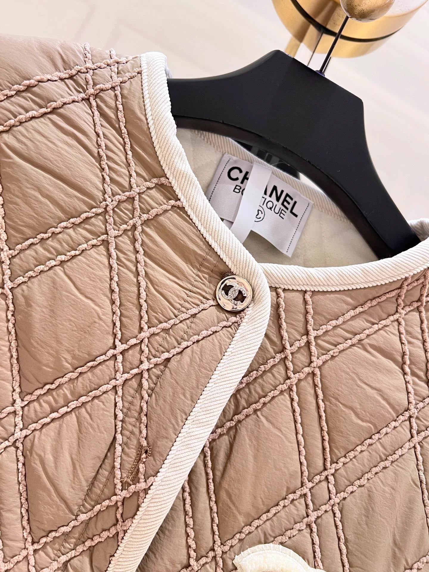 Diamond Pattern Cotton Jacket