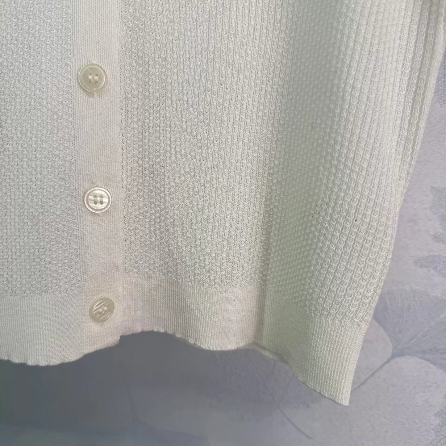 Knitted Short-Sleeve Top
