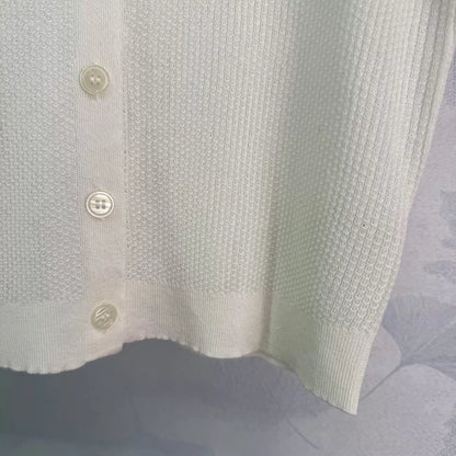 Knitted Short-Sleeve Top