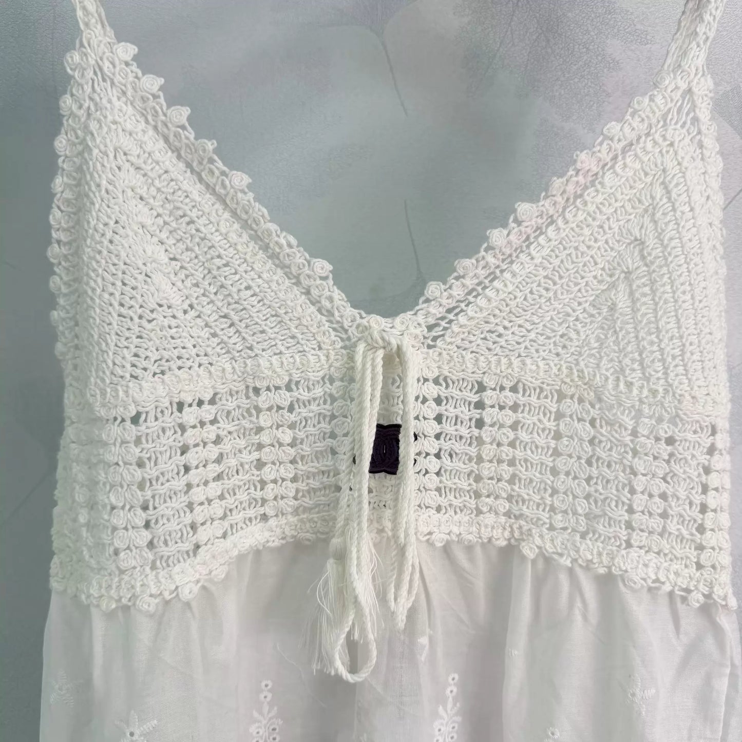 Hand-crocheted patchwork camisole