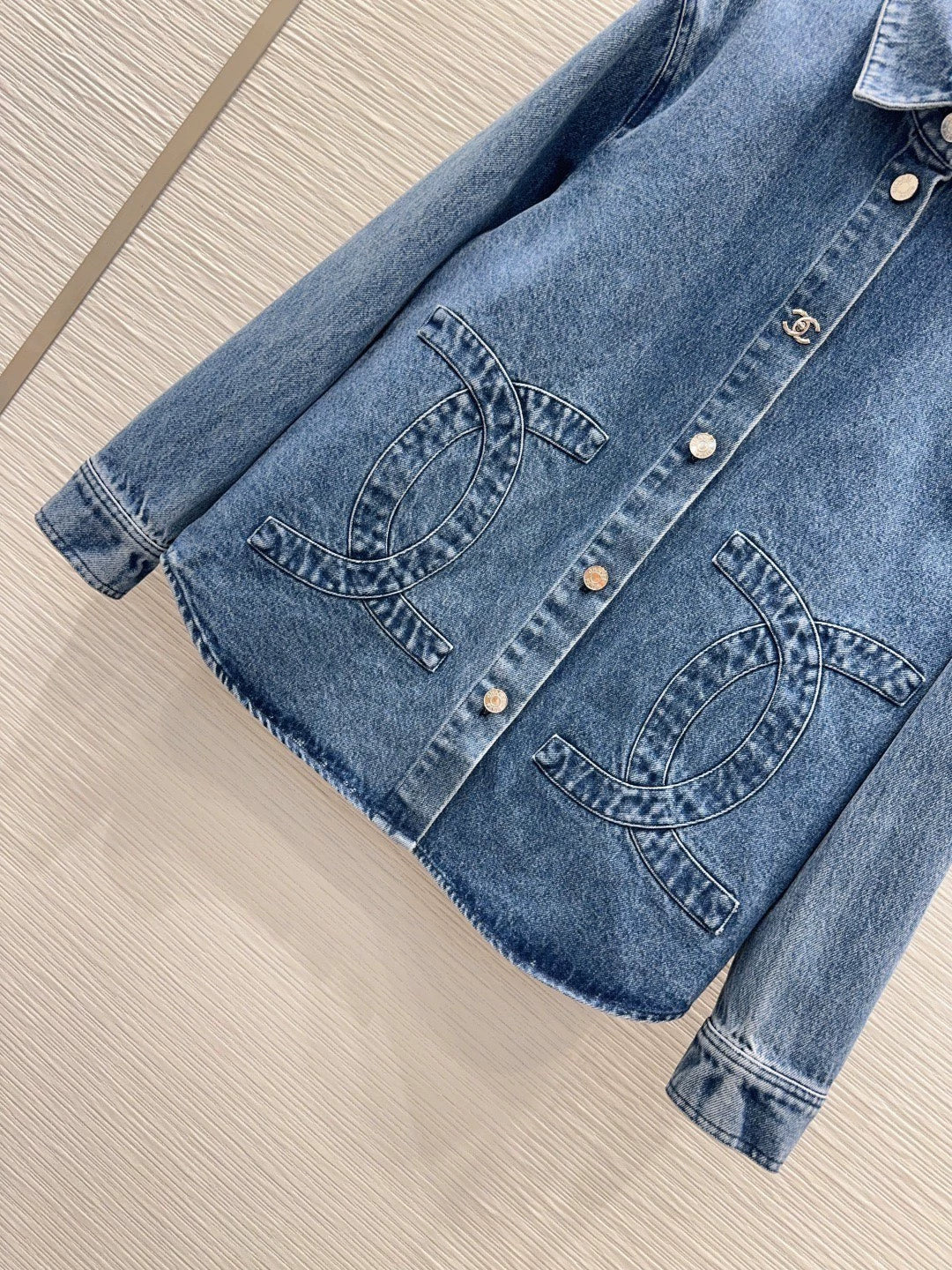 26New Logo Long Sleeve Denim Shirt