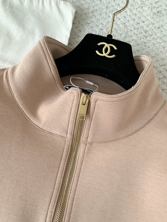 26New Women’s Beige Half-Zip Long-Sleeve