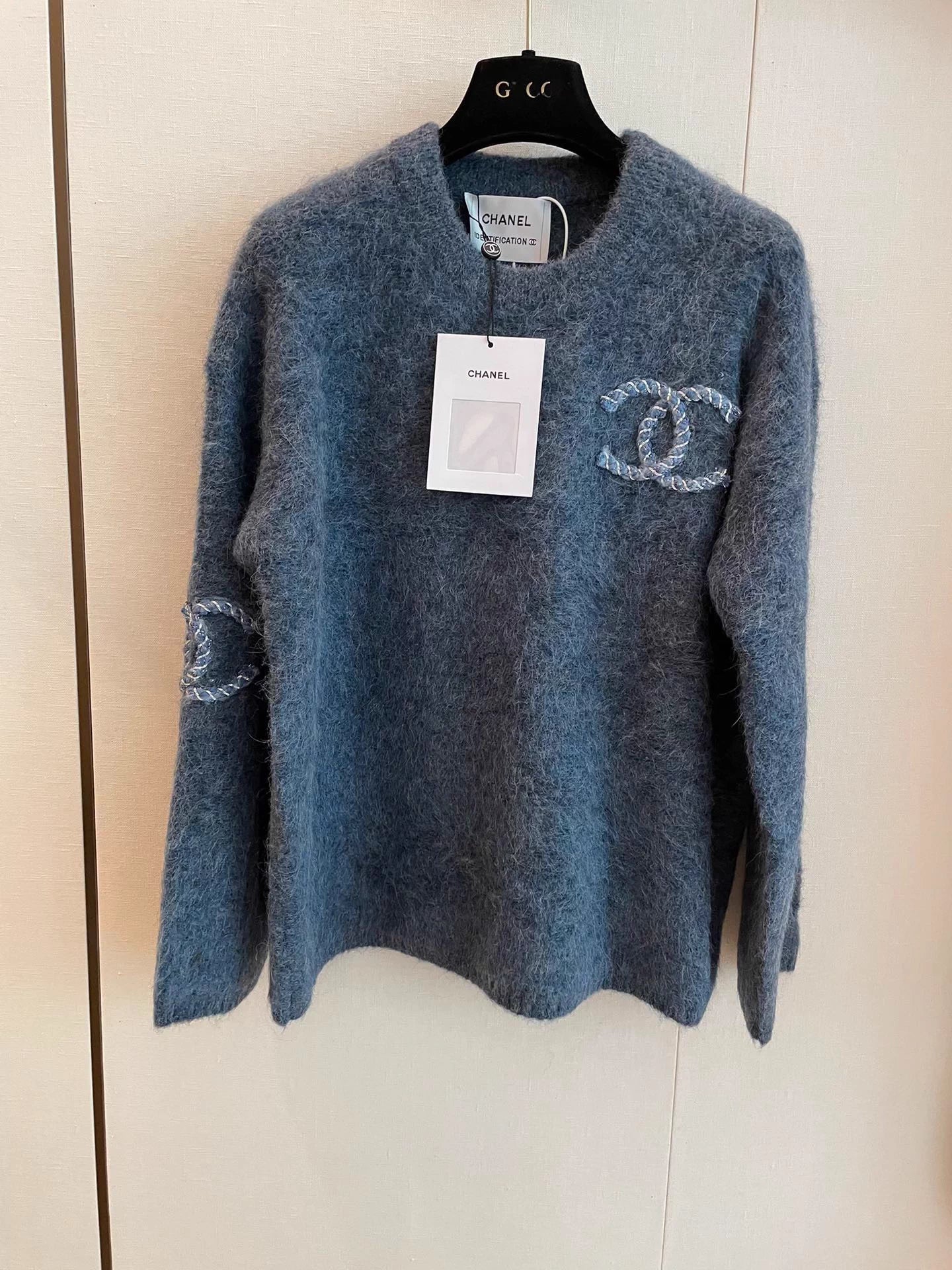 Haze Blue Crew Neck Sweater