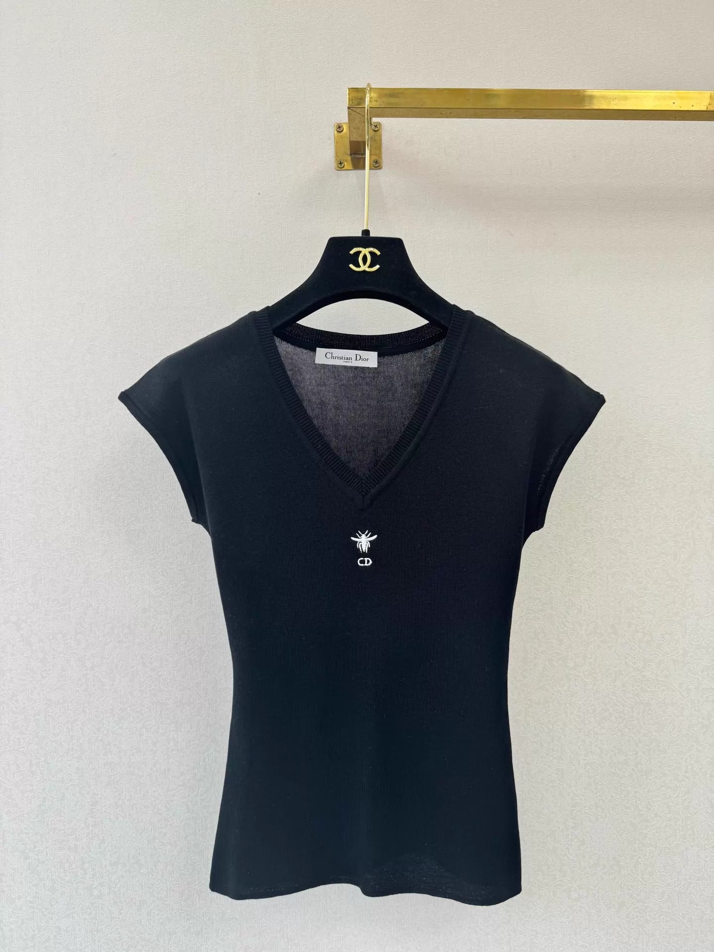 26ss Embroidered Knit T-shirt