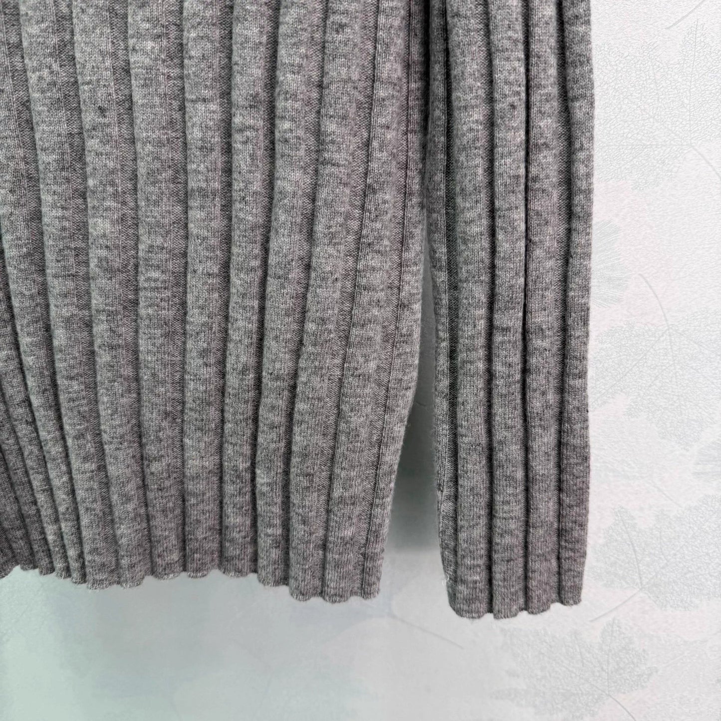 V-neck cashmere sweater.