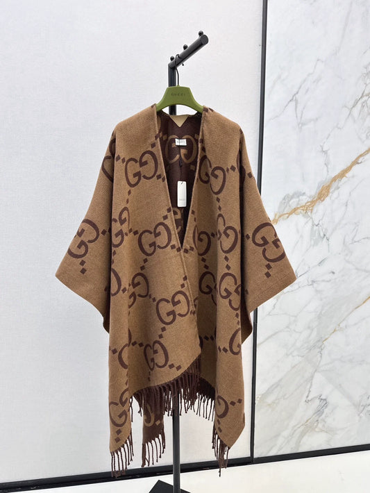 25fw Double sided wearable cape shawl jacket