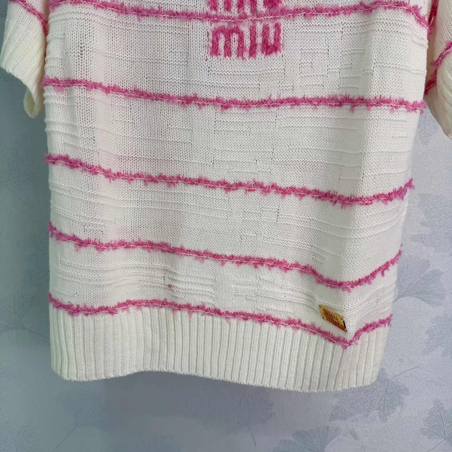 Striped Knit Short-Sleeve T-Shirt