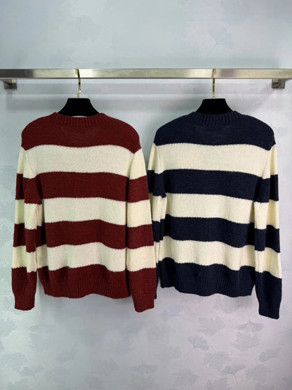 Striped Knit Cardigan