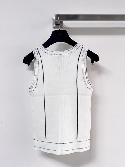 26ss V-neck Knit Vest