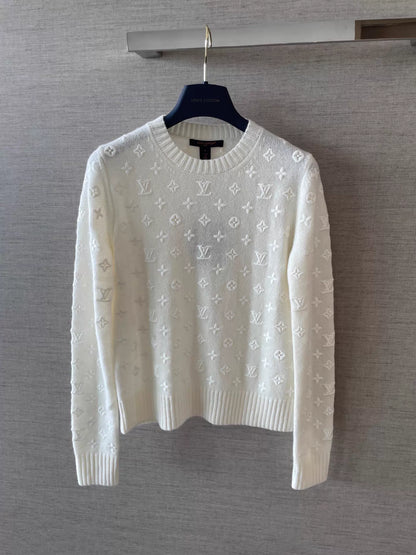Jacquard knit sweater