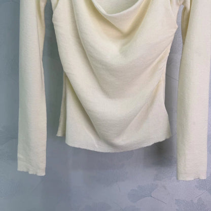 Bow-tie Faux Two-Piece Knit Top