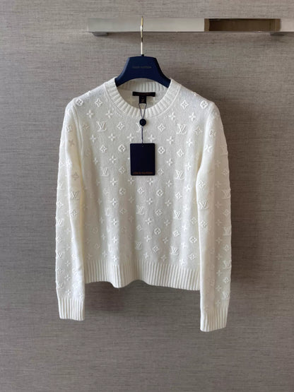 Jacquard knit sweater