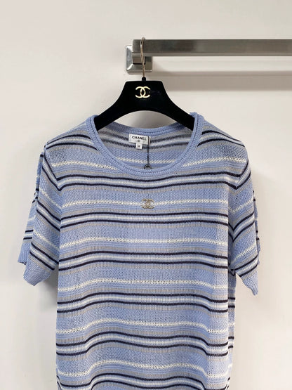 26ss Striped knit T-shirt