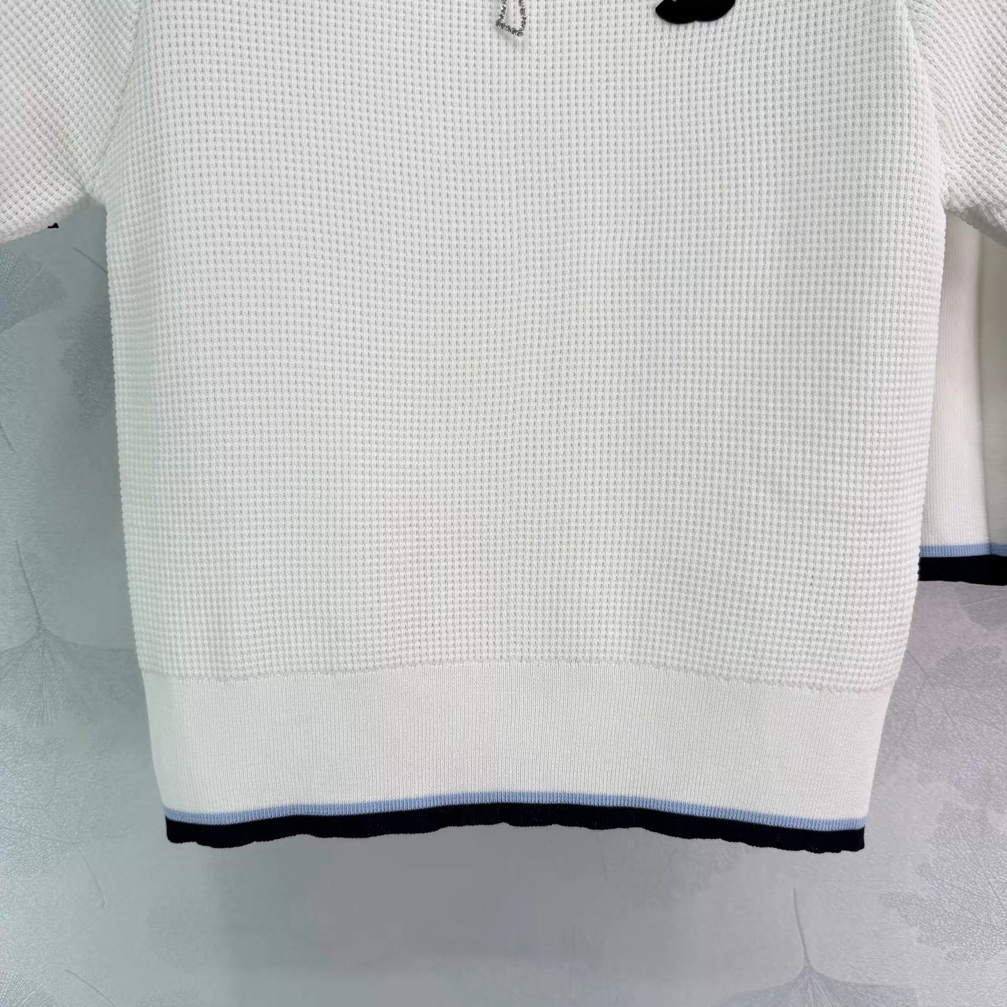 Preppy Style Color-Blocked Knit Set