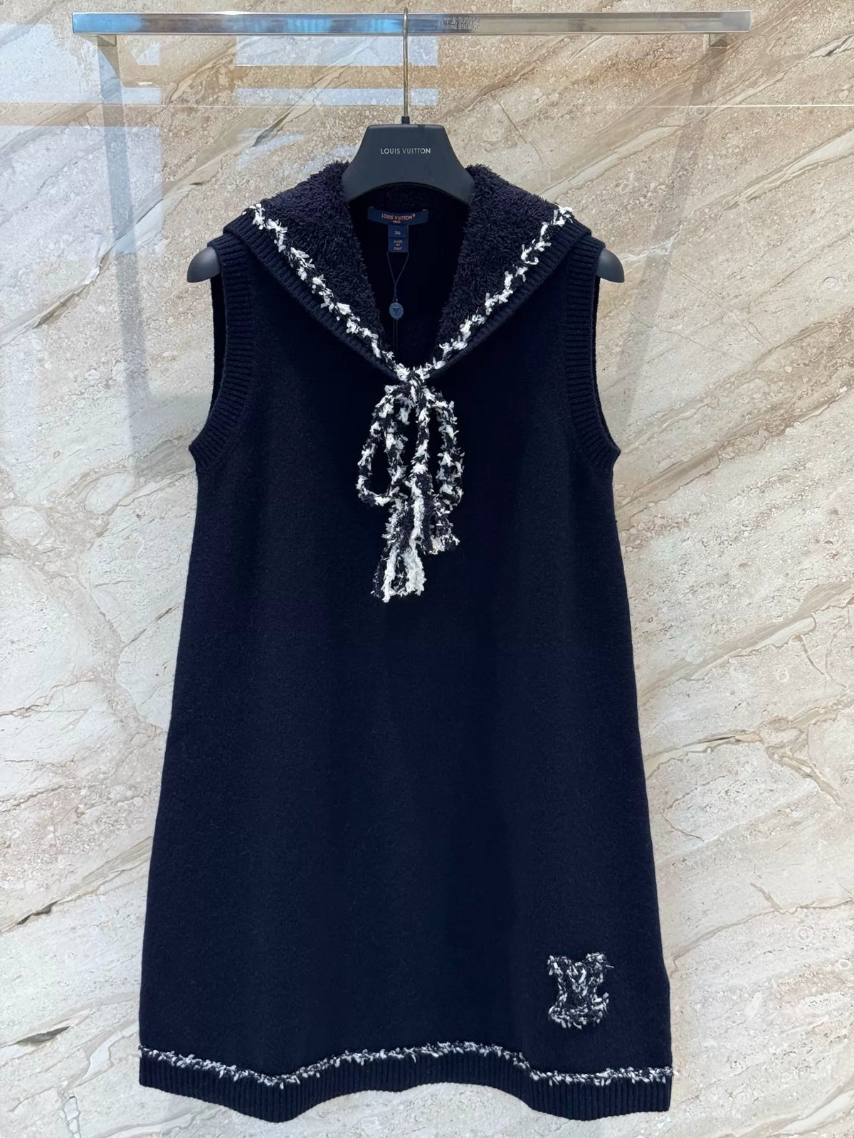 26Nautical-Inspired Knit Dress