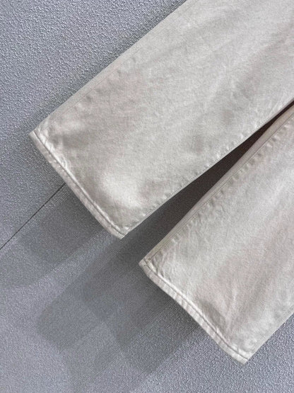 Double Pocket Straight Leg Jeans