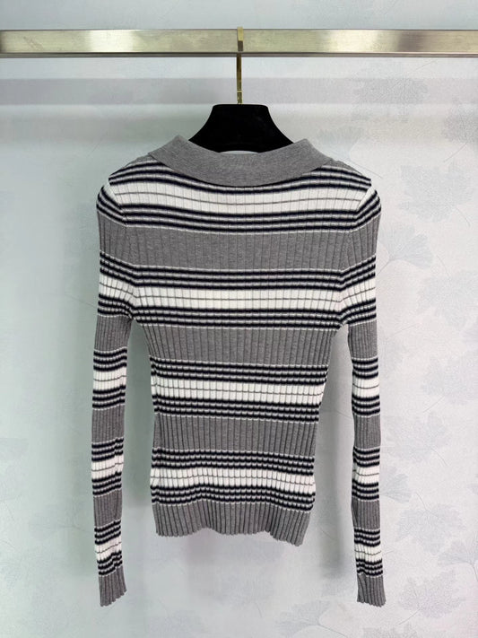 Striped Knit Sweater