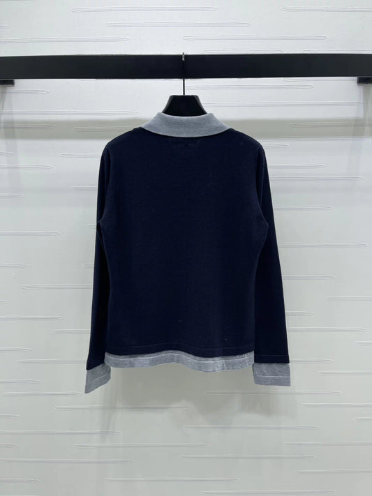 Faux Two-Piece Top