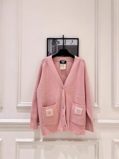 Pink Knit Cardigan