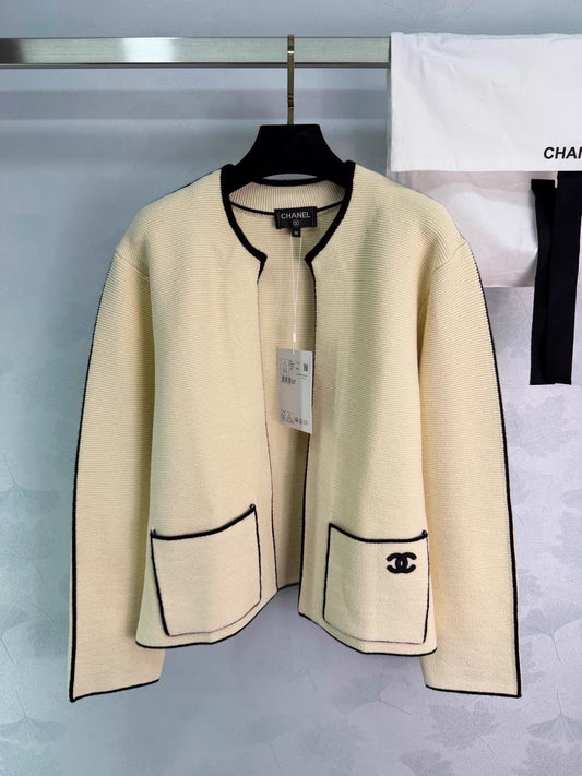 26ss Monogram-Pocket Knitted Cardigan
