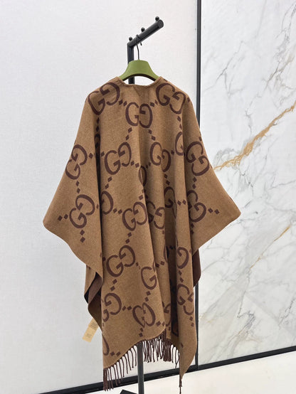 25fw Double sided wearable cape shawl jacket