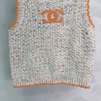 Embroidered Knit Vest