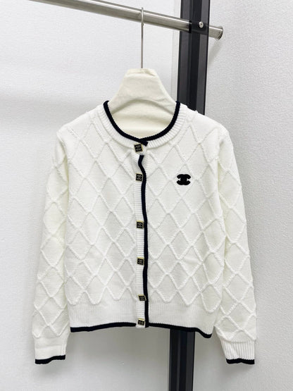 Lingge Knitted Cardigan