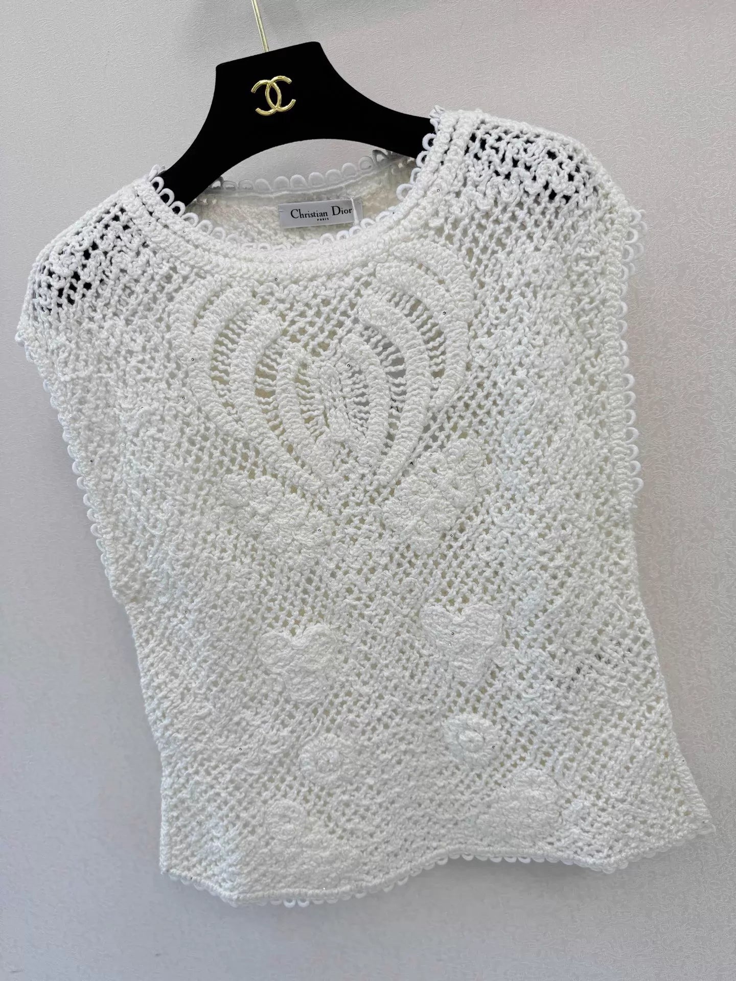 Openwork Knit Vest