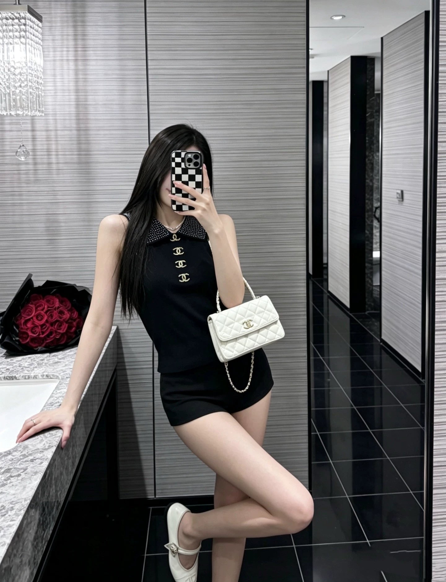 26ss Gold button vest