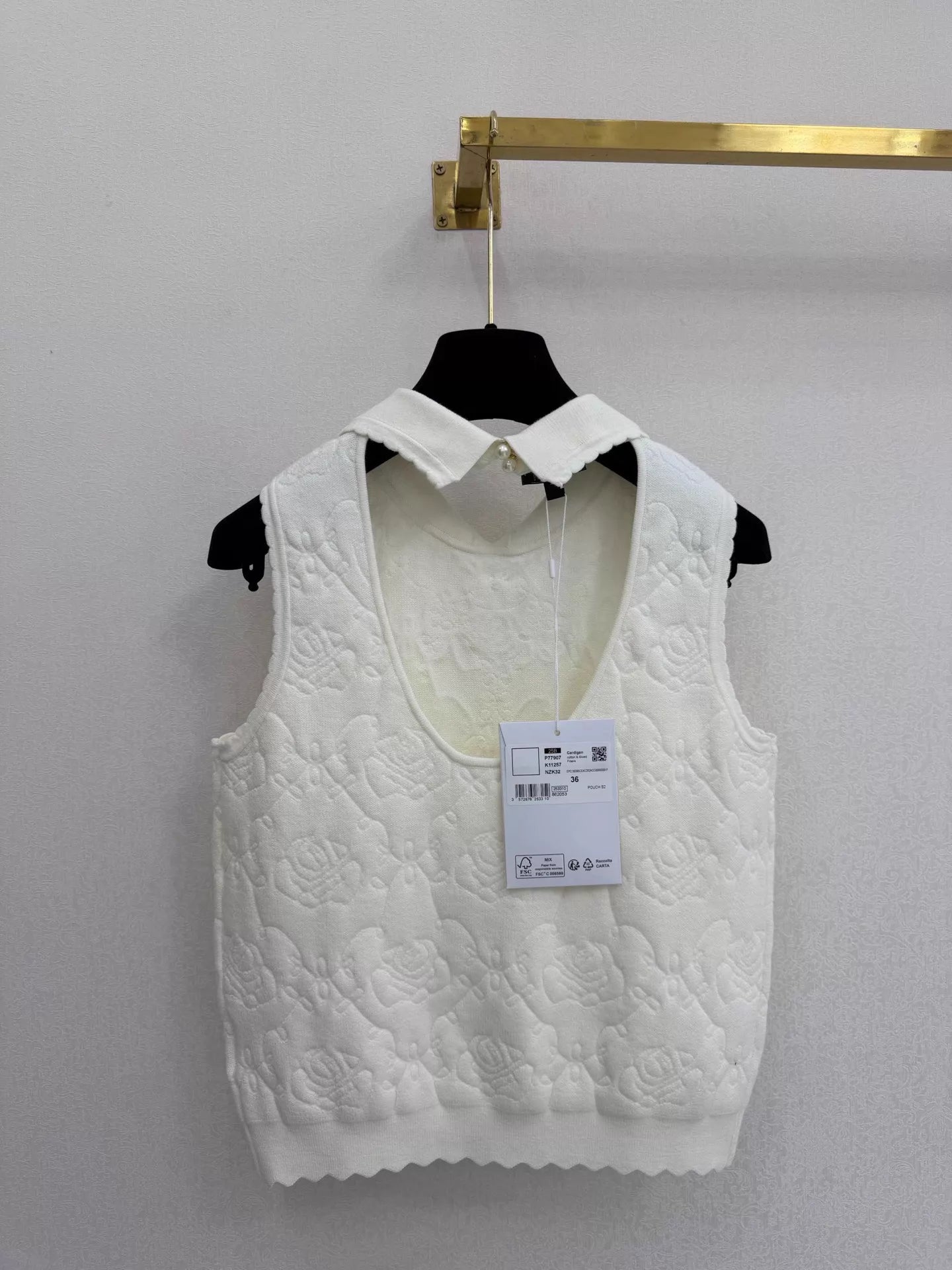 26ss Lace Knit Vest