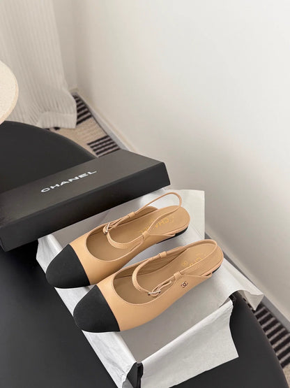 Mary Jane open-back flats