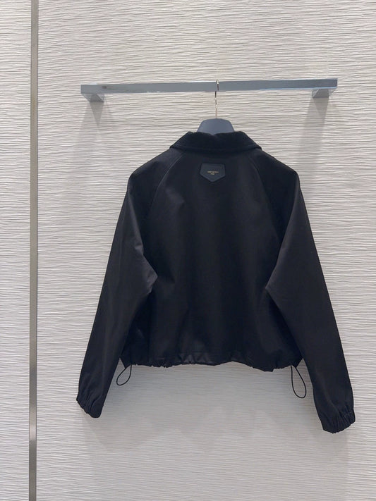 26New Long-Sleeve Jacket with Pockets, Drawstring, and Zipper
