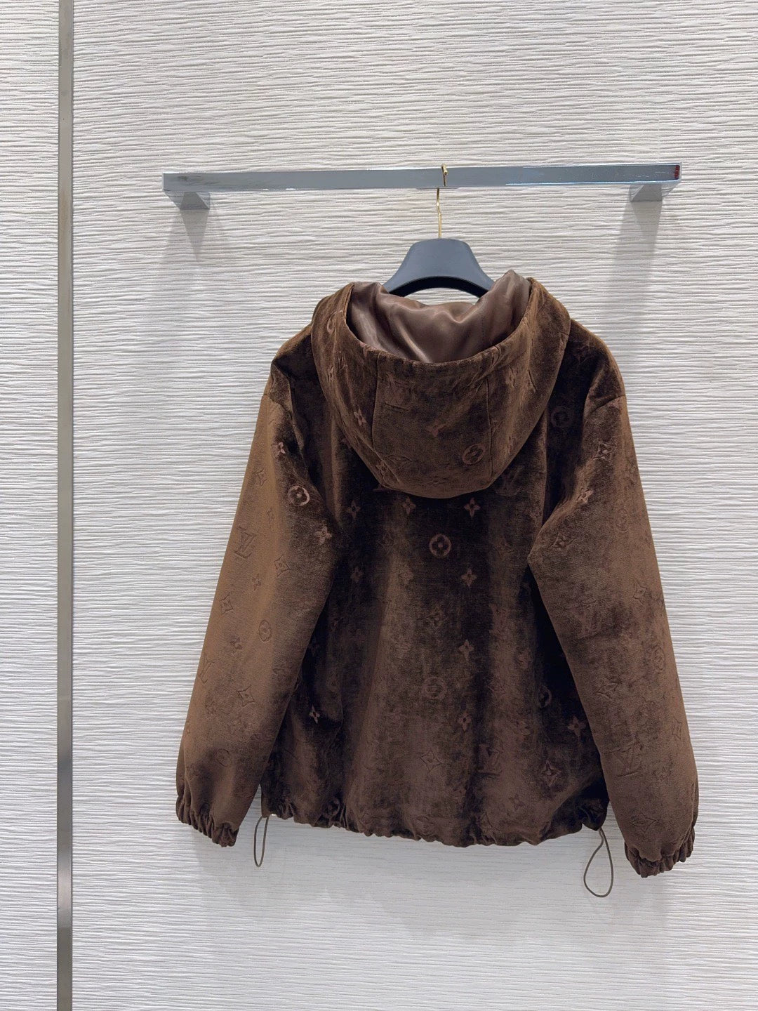 26New Long-Sleeve Chenille Zip-Up Hooded Jacket