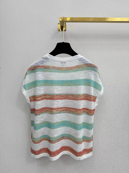 26ss Striped Knit T-shirt